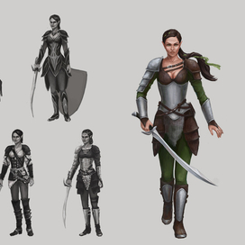 Концепты эльфийского доспеха