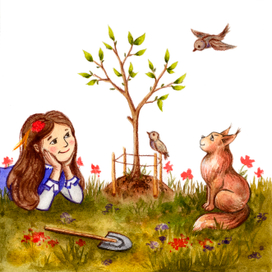 Посадка дерева