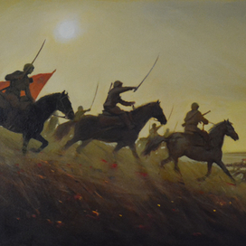 "Атака кавалерии под Дебреценом"
