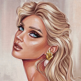 Гламурный портрет в стиле «масло»