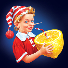 Буратино. Иллюстрация на этикетку.