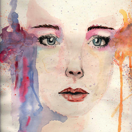 Watercolour girl