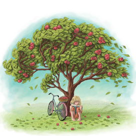 under the apple tree