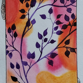 Сирень в закате