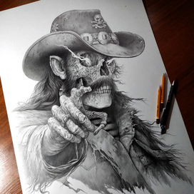 Принт на футболку, спина.