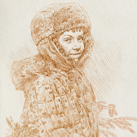 Эскиз образа героя детской книги.