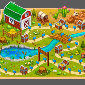 Map Wild West Farm
