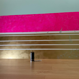 Розовый закат на море