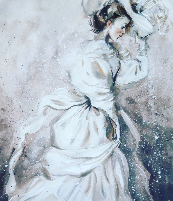 Дама в белом