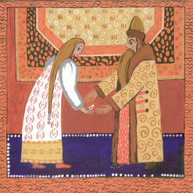 Иллюстрация к сказке "Аленький цветочек"