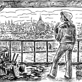 Над городом Петра...