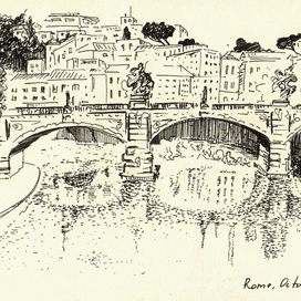 Рим, мост через Тибр