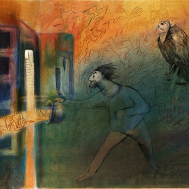 Иллюстрация к книге Бруно Шульца "Коричные лавки"