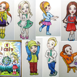 Наброски иллюстраций "Детки"