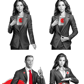 Серия персонажей для сайта