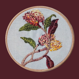 Серия: вышитые цветы