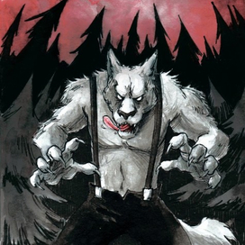 Страница из графического романа "Шапочка".