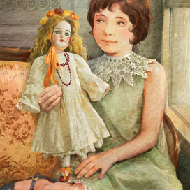 Саша с куклой