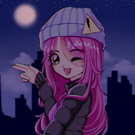 просто картинка в стиле аниме 90-х