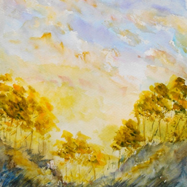 Сосновая глушь (иллюстрация к "Мещерской стороне" К. Паустовского)