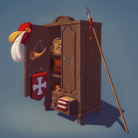 Шкаф юного оруженосца