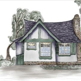 Домик с садом