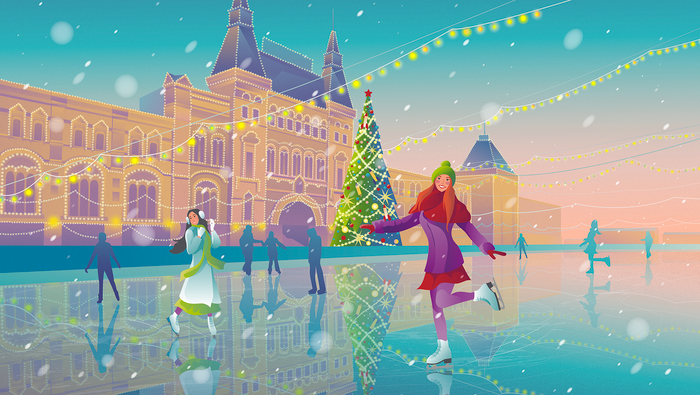 Каток на Красной площади