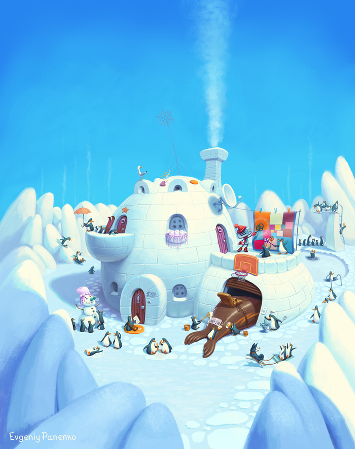 Иллюстрация для обложки детского журнала "Квантик"