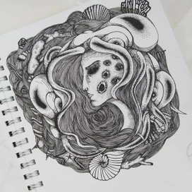 Русалка. графика