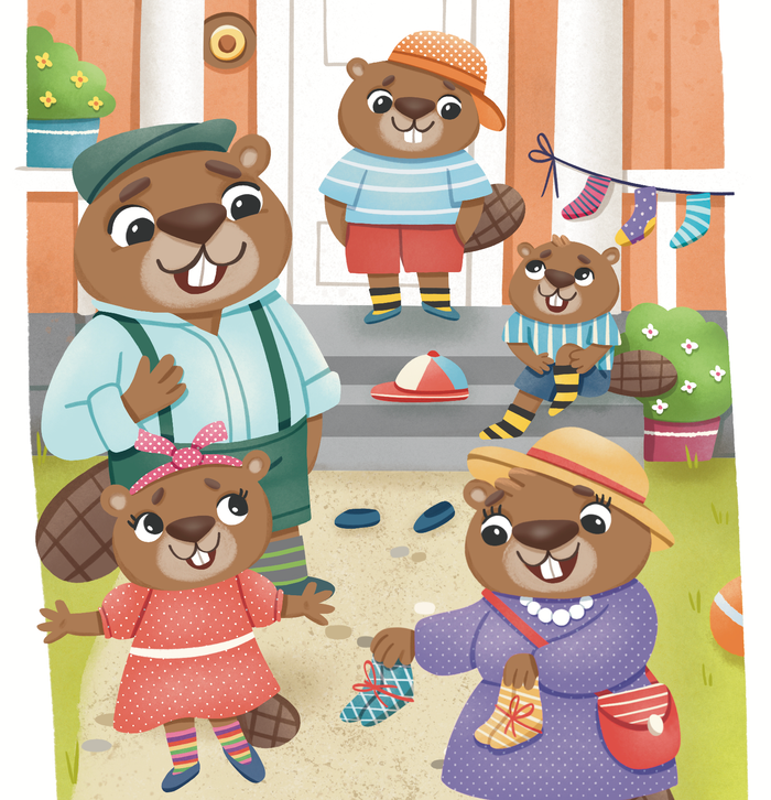 Семейство бобров