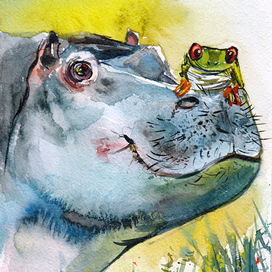 Лягушка и бегемот