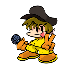 Персонаж в стиле игры Friday Night Funkin`