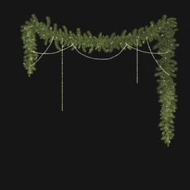 Гирлянда из ёлочки