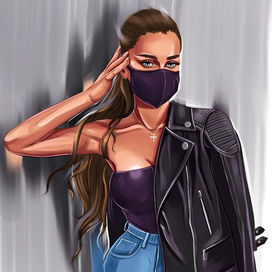 Девушка в маске