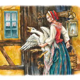 Сельма Лагерлёф "Сказочное путешествие Нильса с дикими гусями".