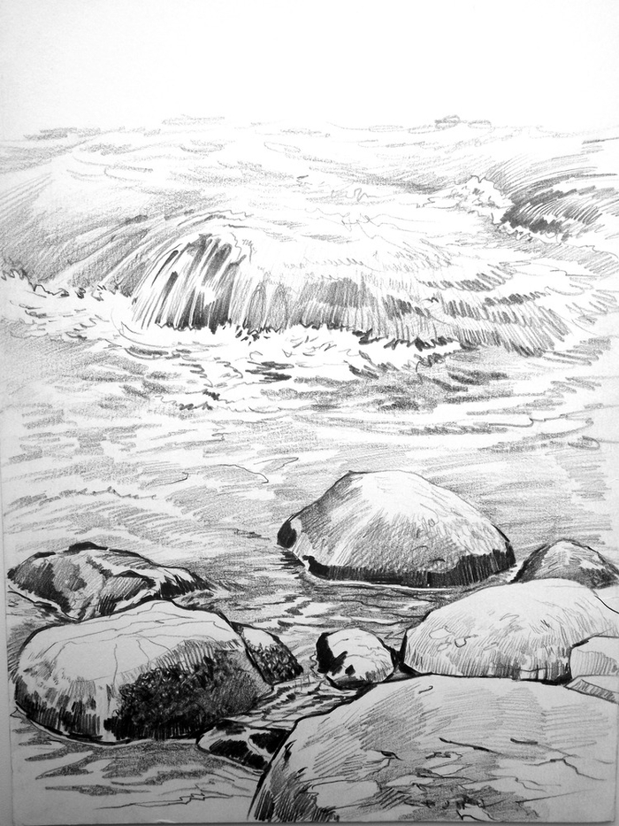 Камни у берега горной реки