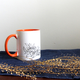 Кружка "Ребенок в цветочной корзине"