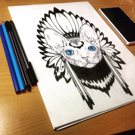 эскиз "сфинкс"