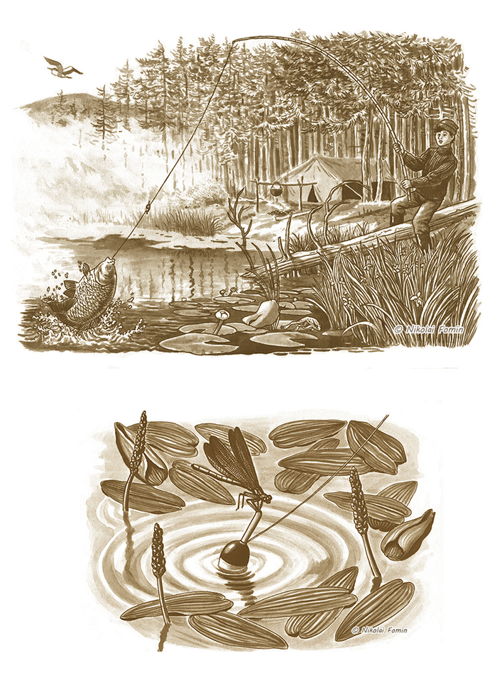 Первый рассвет на Колхозных озёрах.