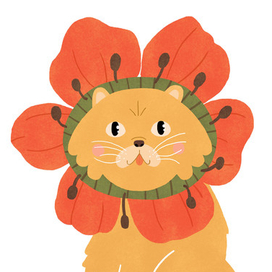 Котики-цветочки