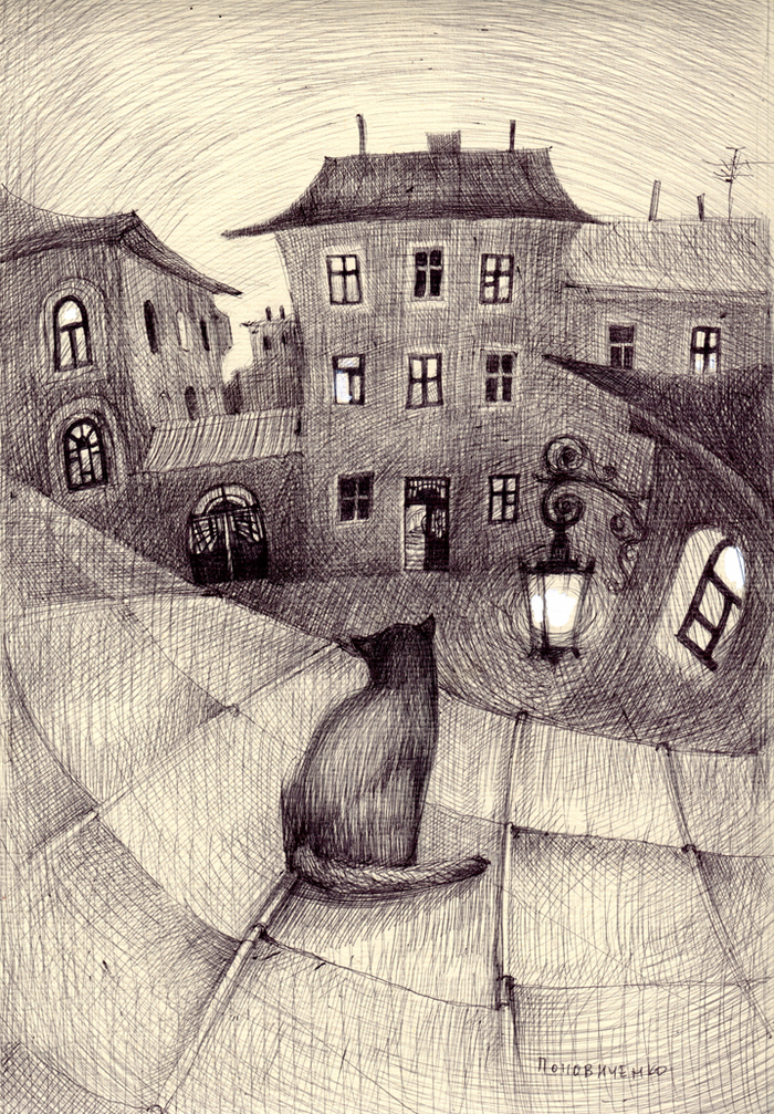 На рассвете.