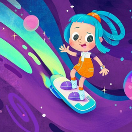 Супердевочка в космосе