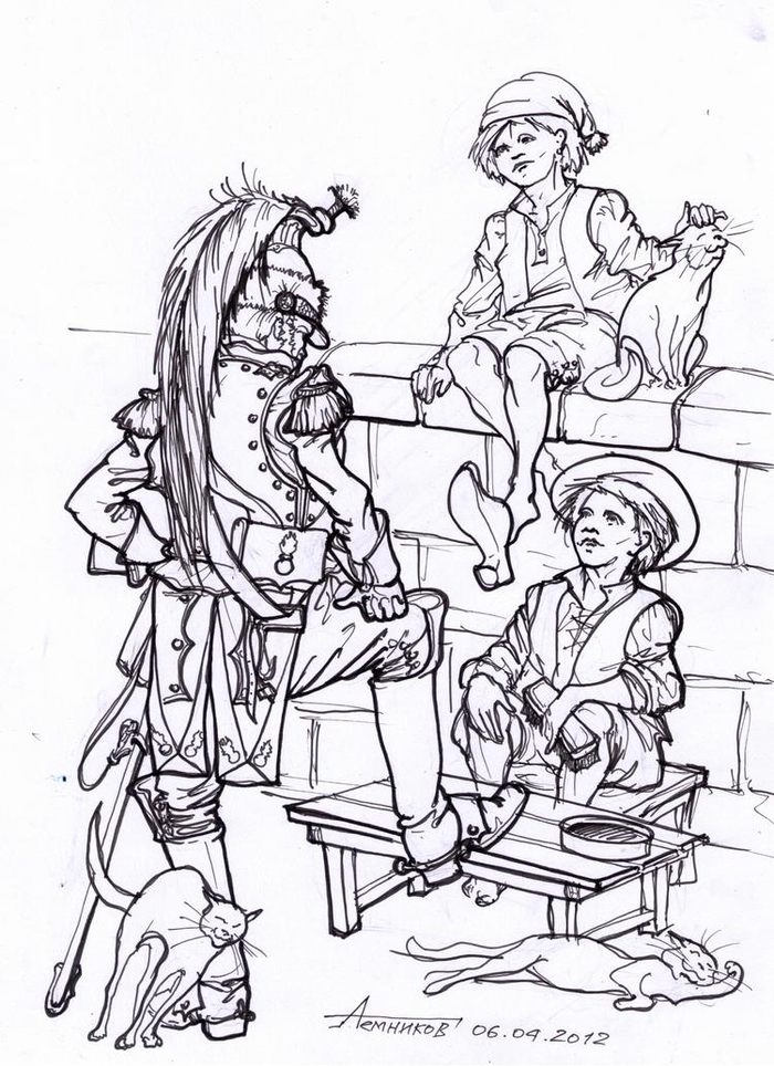 Чистильщик обуви на улицах Парижа.