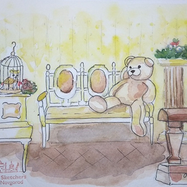 В усадьбе Рукавишниковых