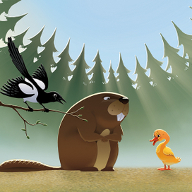 Сказка о заблудившеммся гусёнке