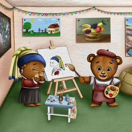 Мишки-художники