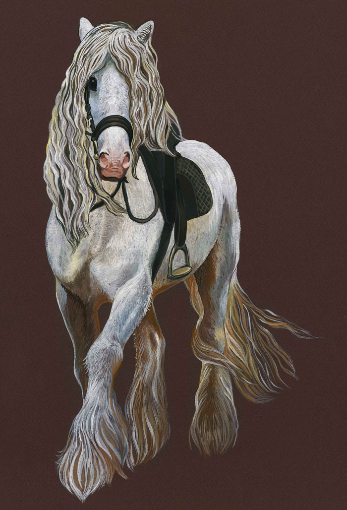 Лошадь белая