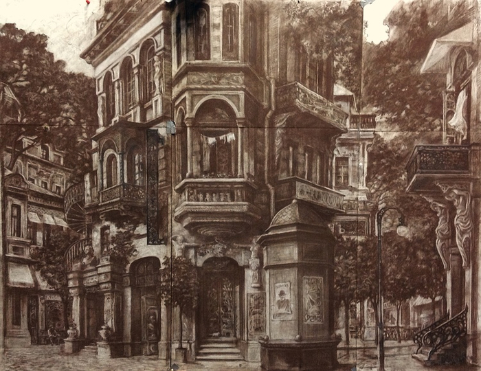 Правая кулиса к мюзиклу "Однажды в Одессе"