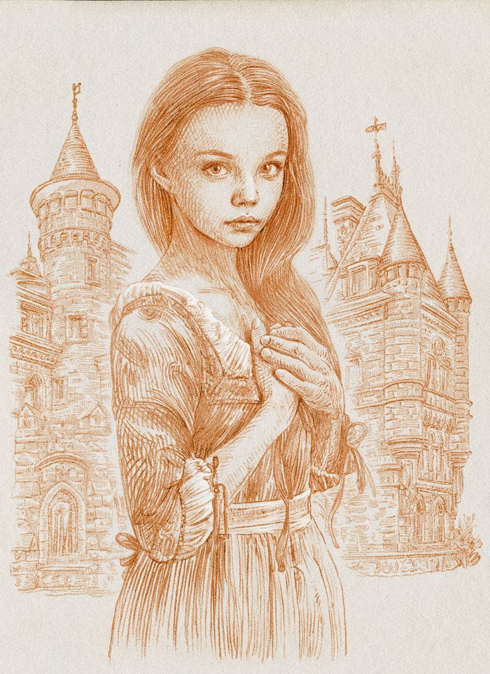 Эскиз образа главной героини сказки