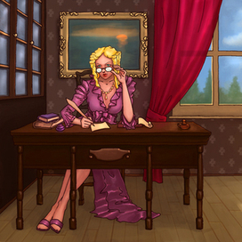 приёмная (иллюстрация для игры)